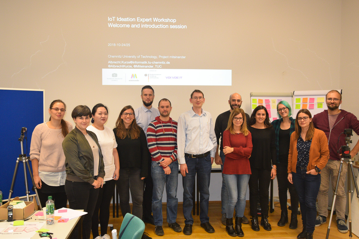 Researchers from Belgium, Finland, Italy, the Netherlands and Germany in Chemnitz after our Ideation Expert Workshop